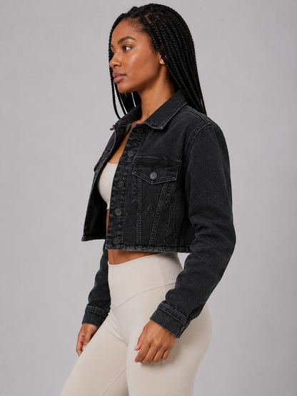 Desire Denim Jacke - Washed Black