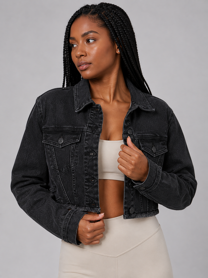 Desire Denim Jacke - Washed Black