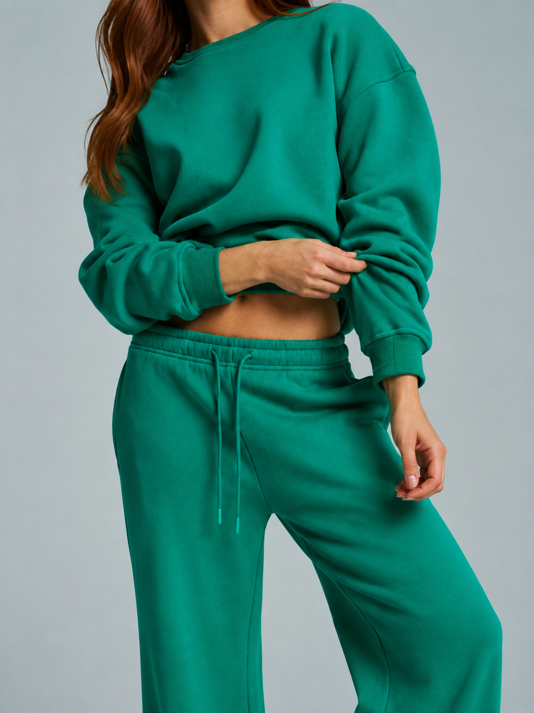 Plush Fleece Crew Pullover - Lucky Charm
