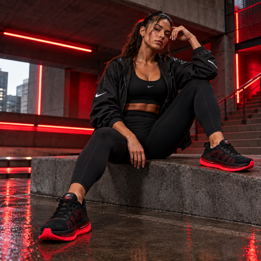 Vomero Premium "Black Bright Crimson"