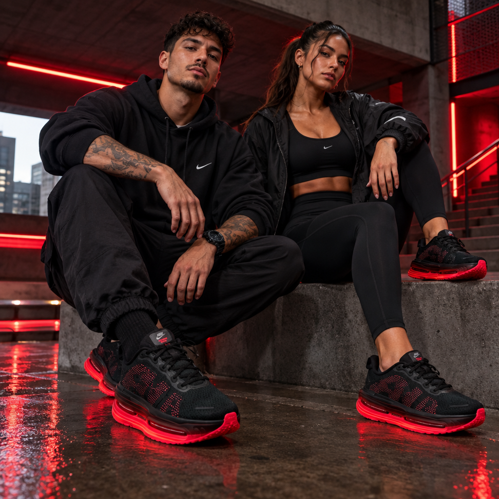 Vomero Premium "Black Bright Crimson"