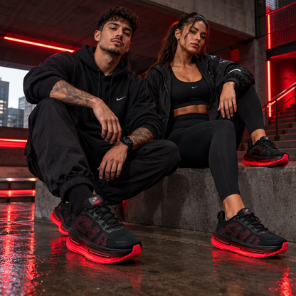 Vomero Premium "Black Bright Crimson"